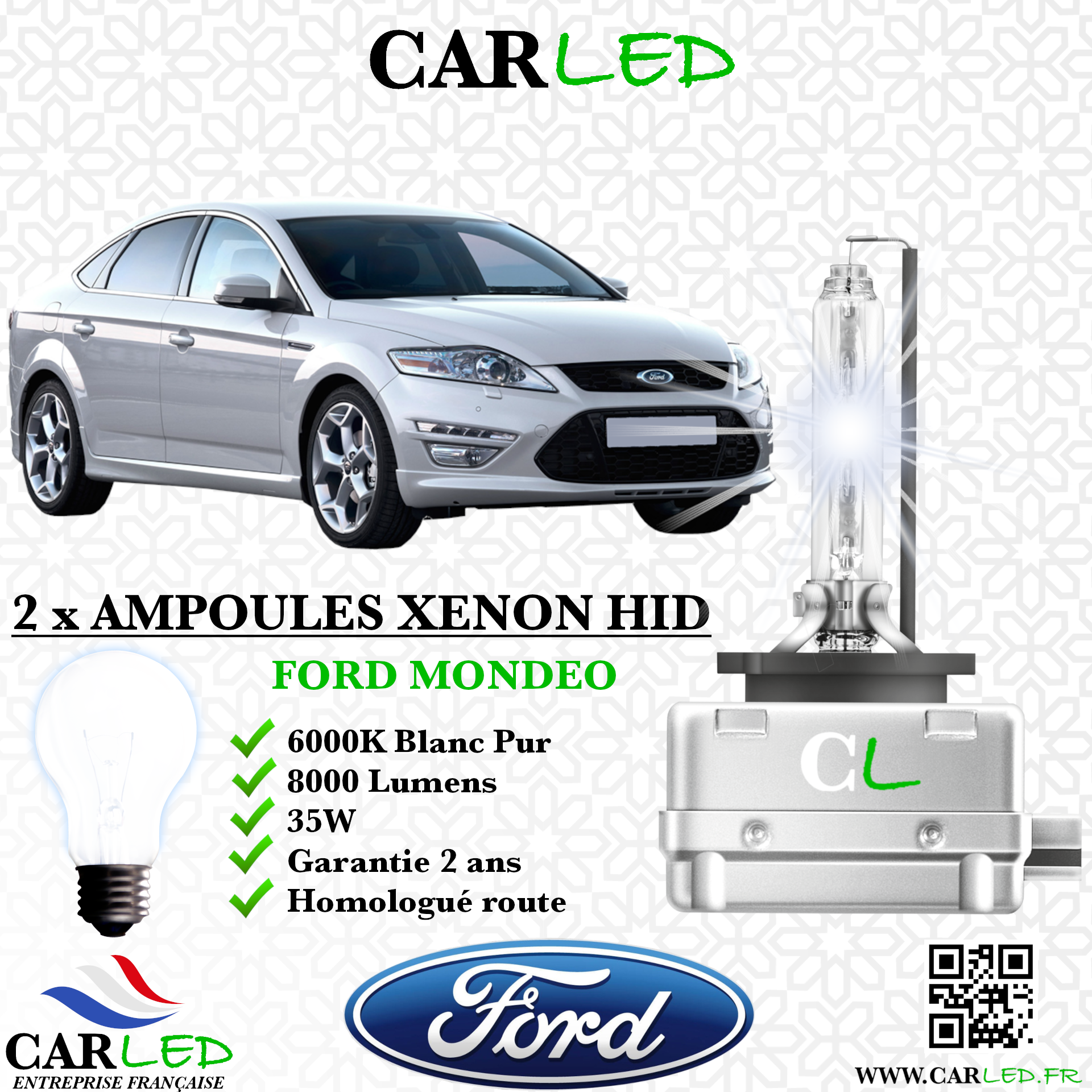 KIT AMPOULE HID XÉNON FORD MONDEO