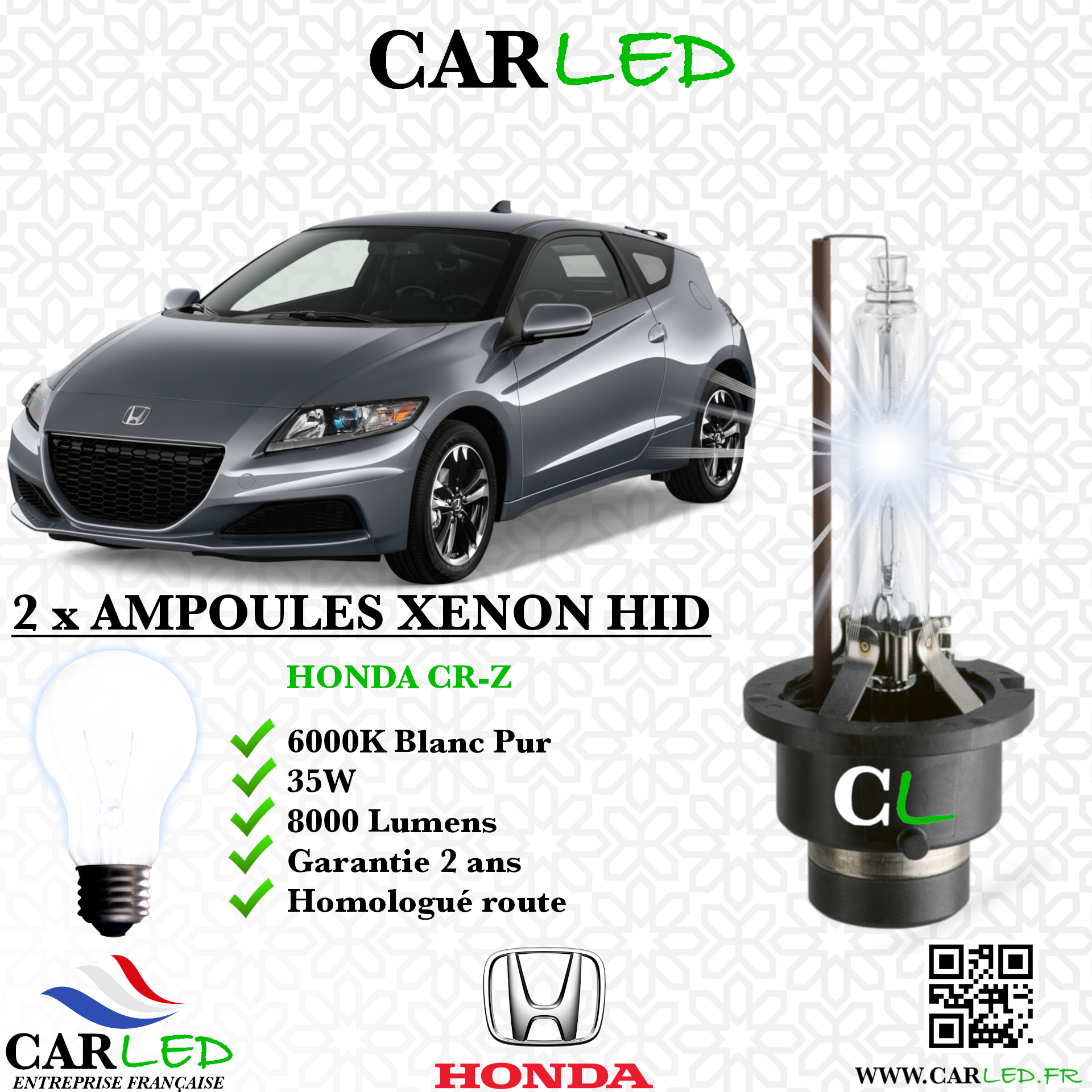 KIT AMPOULE HID XÉNON HONDA CR-Z