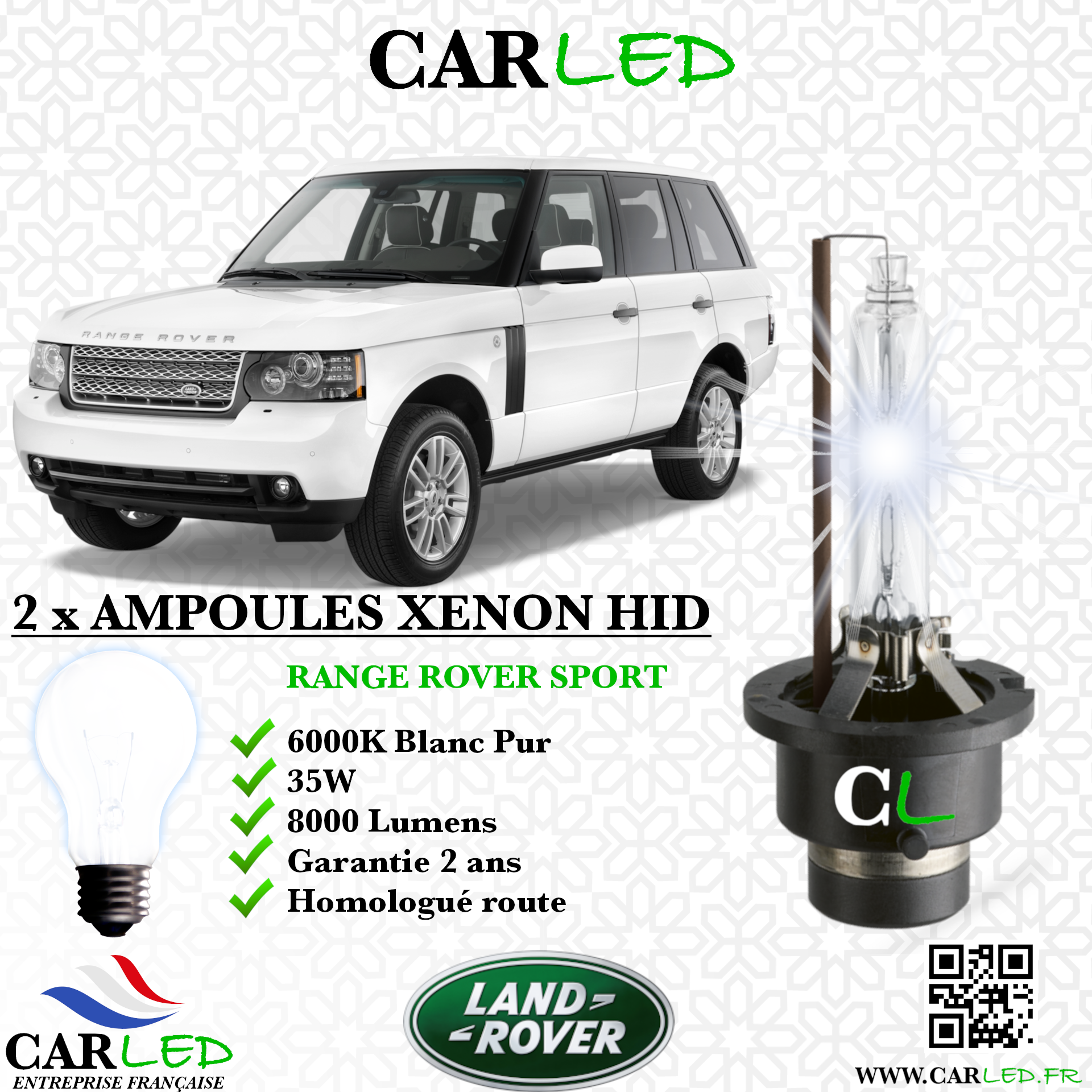 KIT AMPOULE HID XÉNON RANGE ROVER