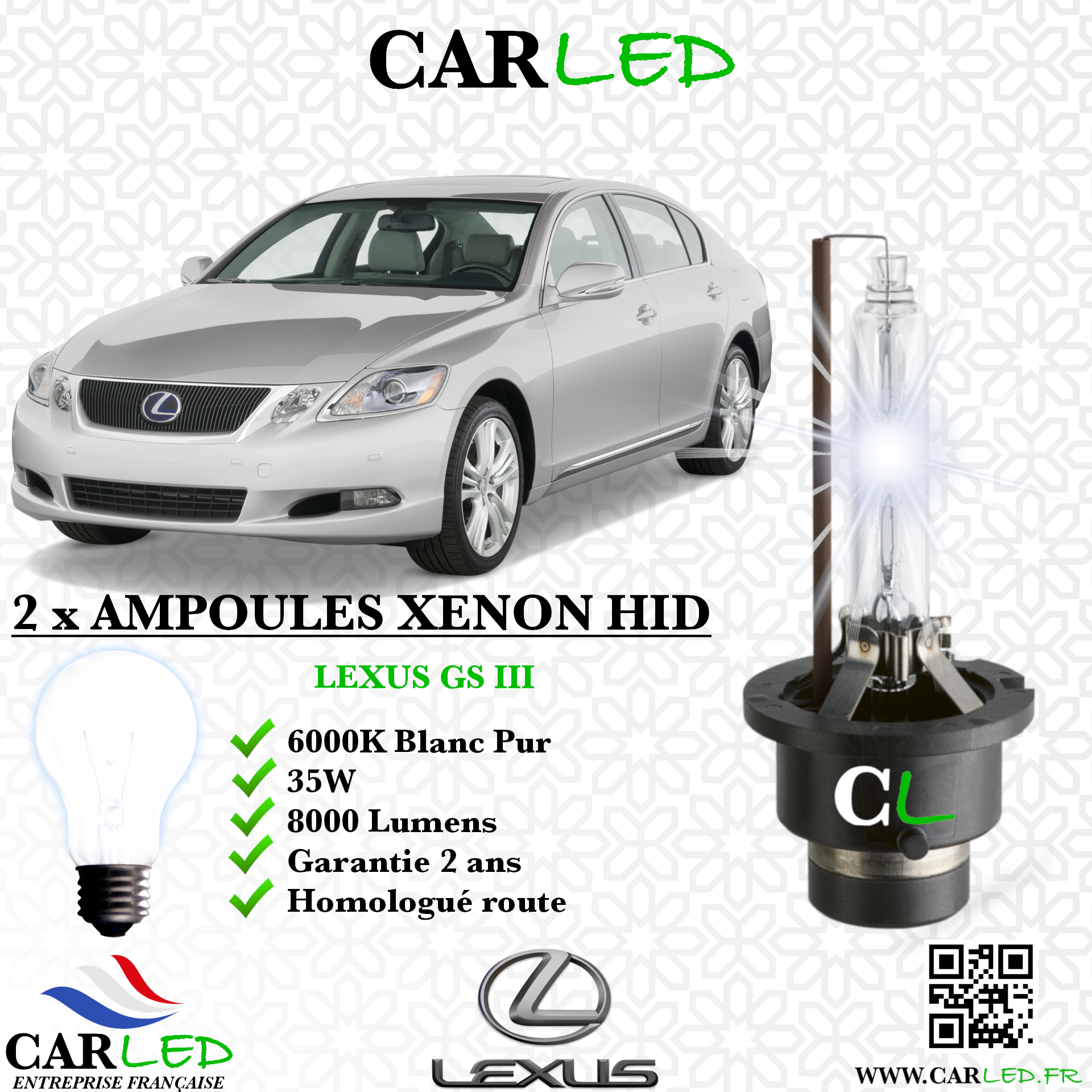 KIT AMPOULE HID XÉNON LEXUS GS