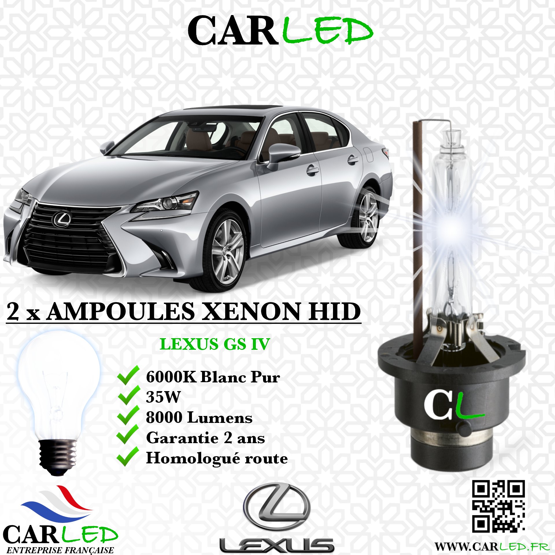 KIT AMPOULE HID XÉNON LEXUS GS