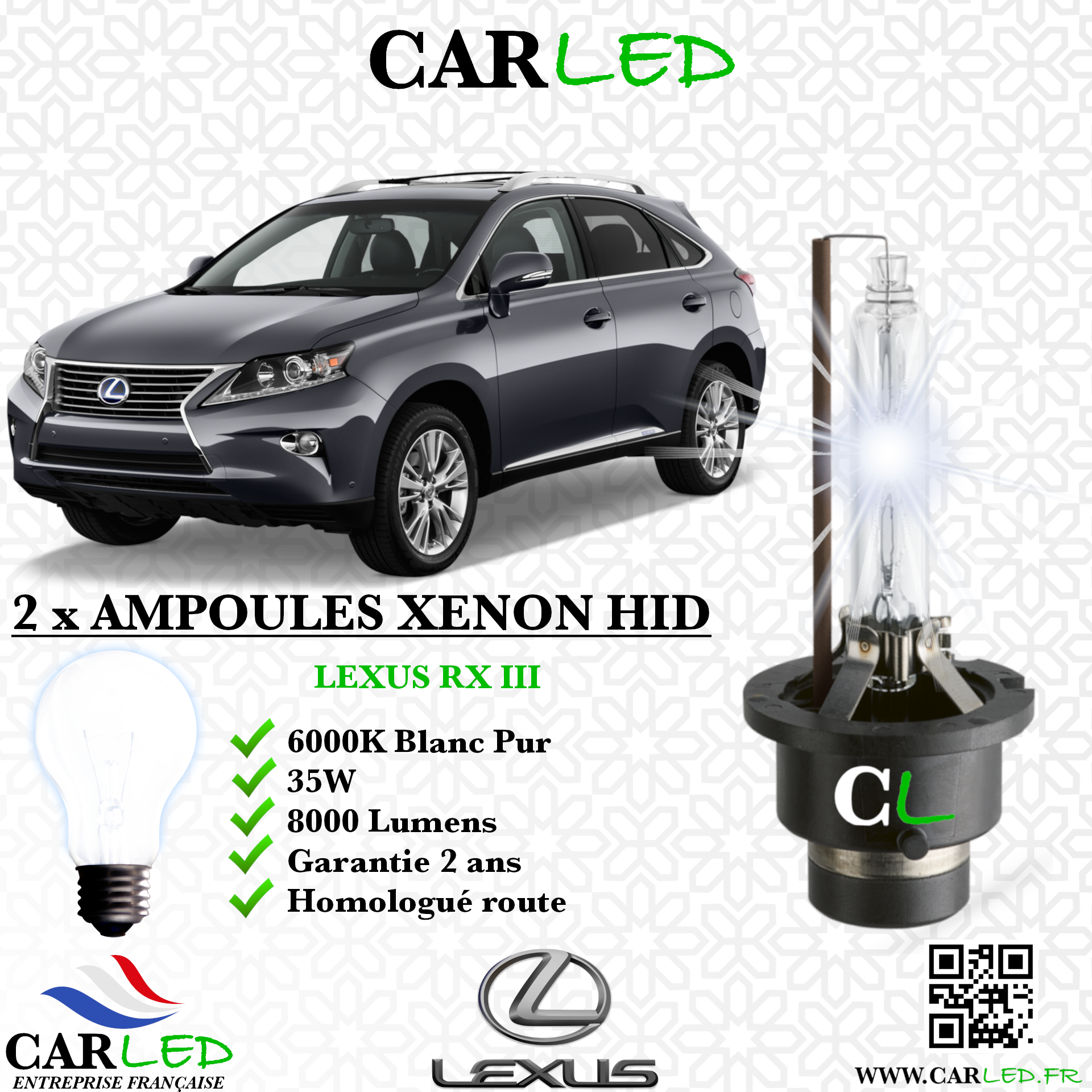 KIT AMPOULE HID XÉNON LEXUS RX