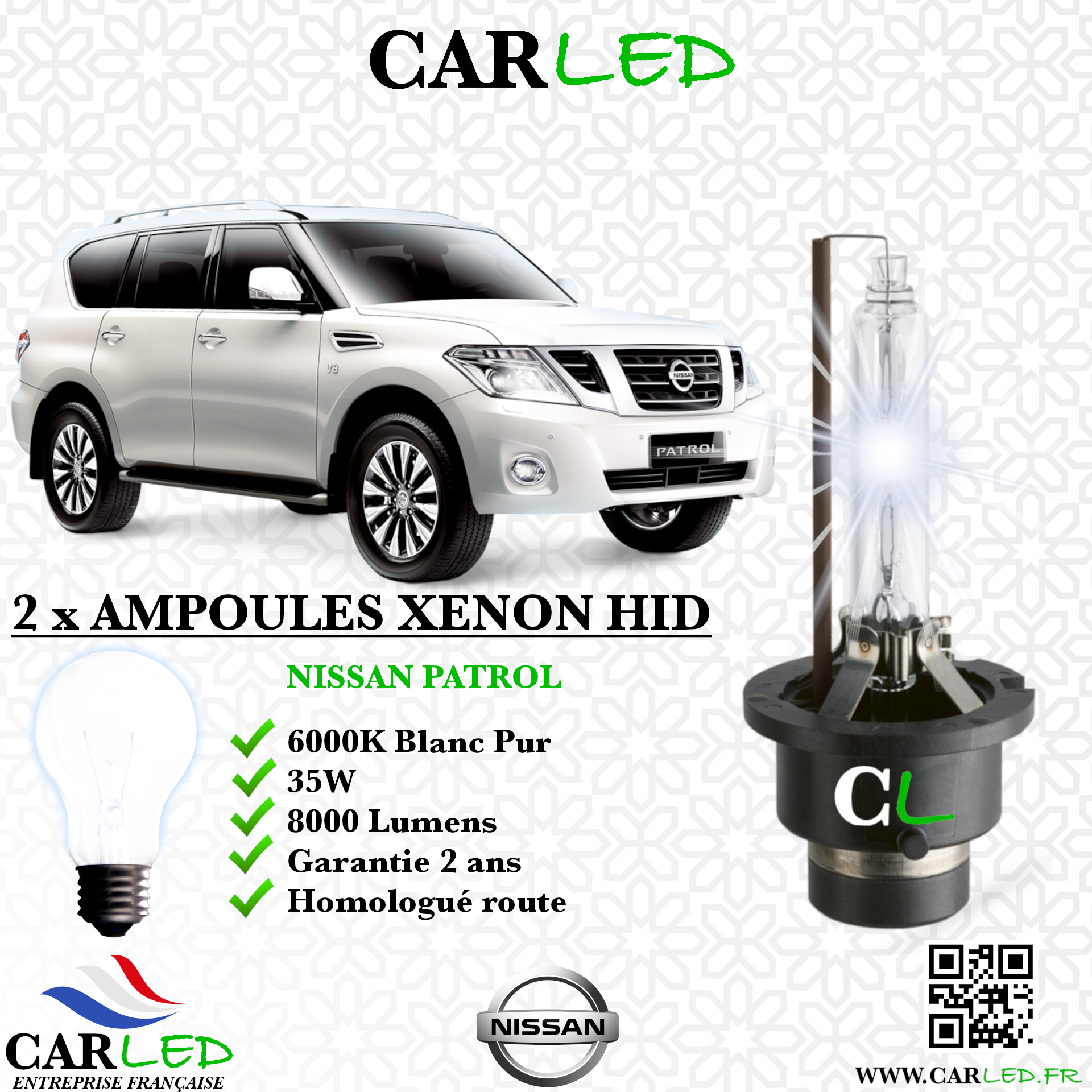 KIT AMPOULE HID XÉNON NISSAN PATROL