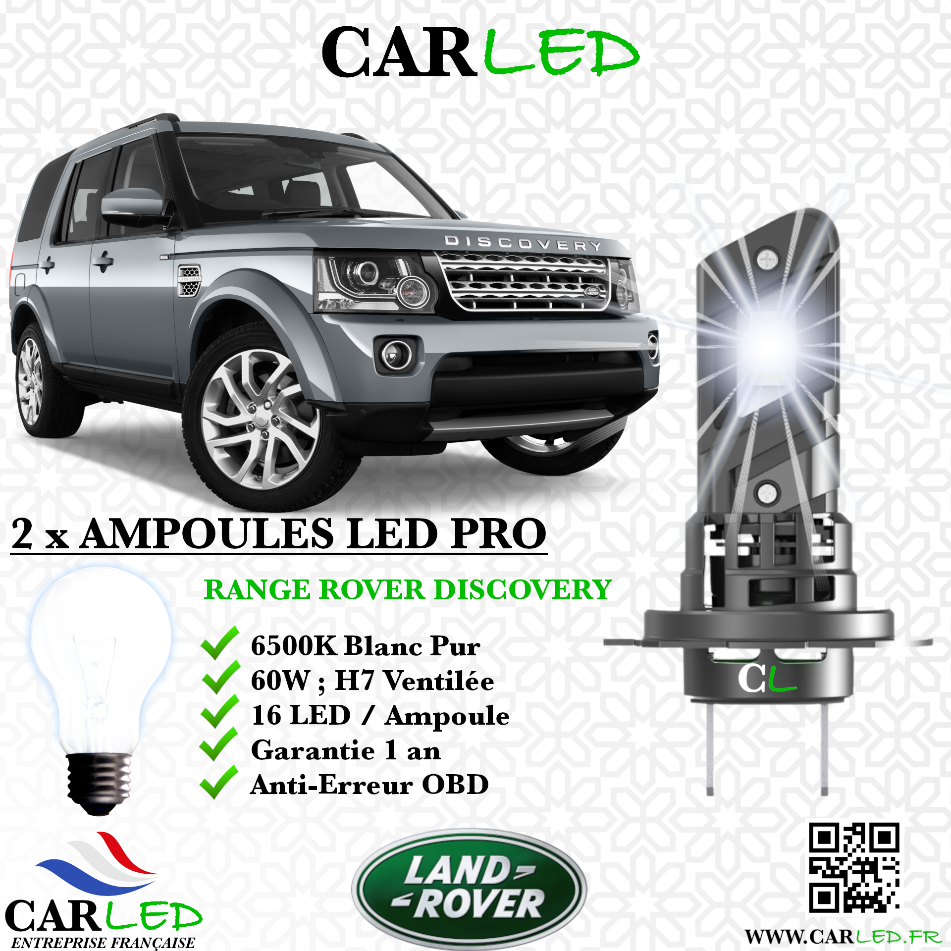 KIT AMPOULE LED LAND ROVER DISCOVERY