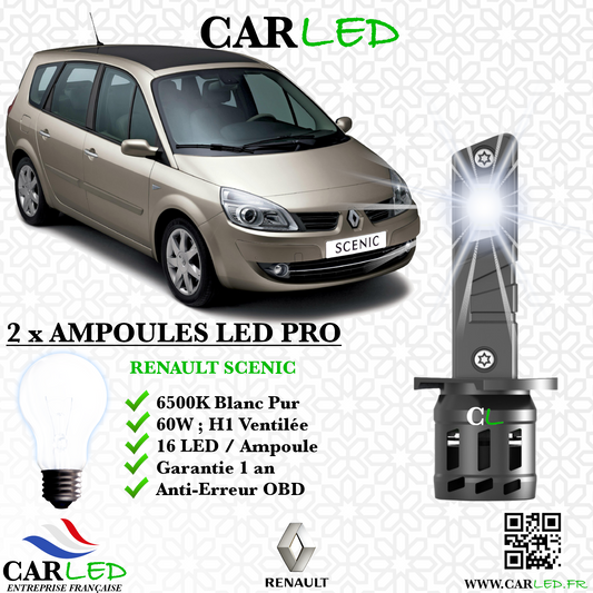 KIT AMPOULE LED RENAULT SCENIC II