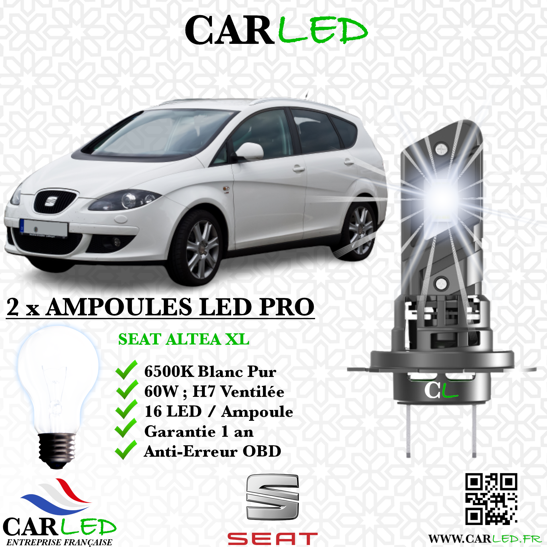 KIT AMPOULE LED SEAT ALTEA XL