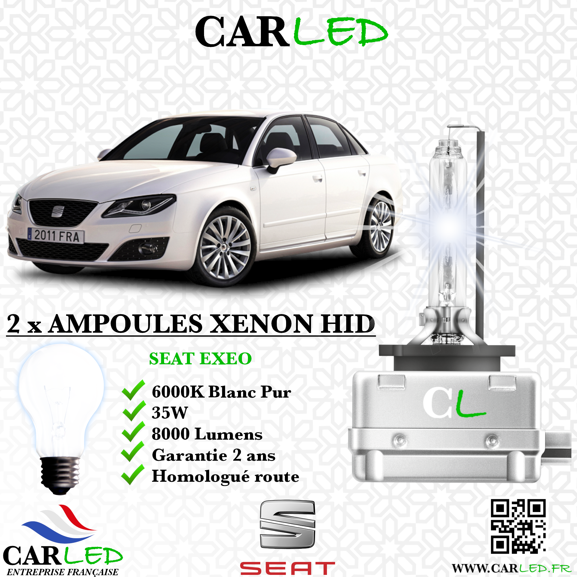 KIT AMPOULE HID XÉNON SEAT EXEO