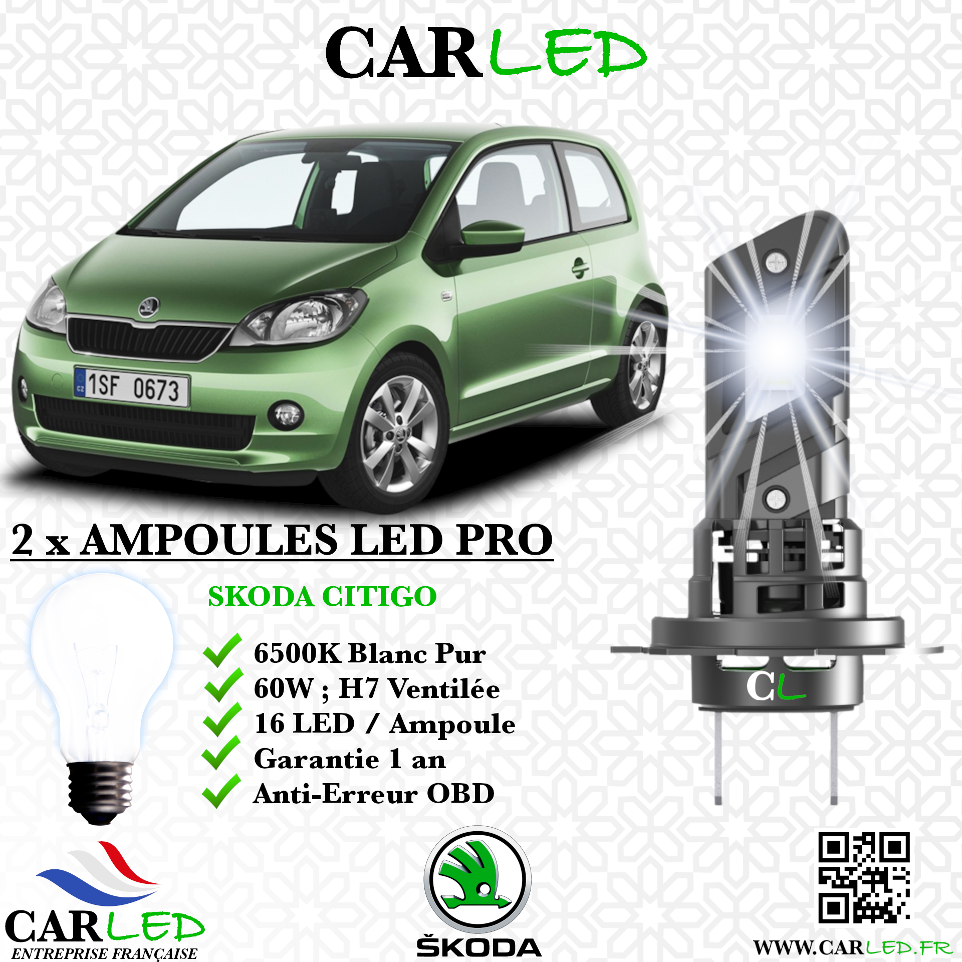 KIT AMPOULE LED SKODA CITIGO