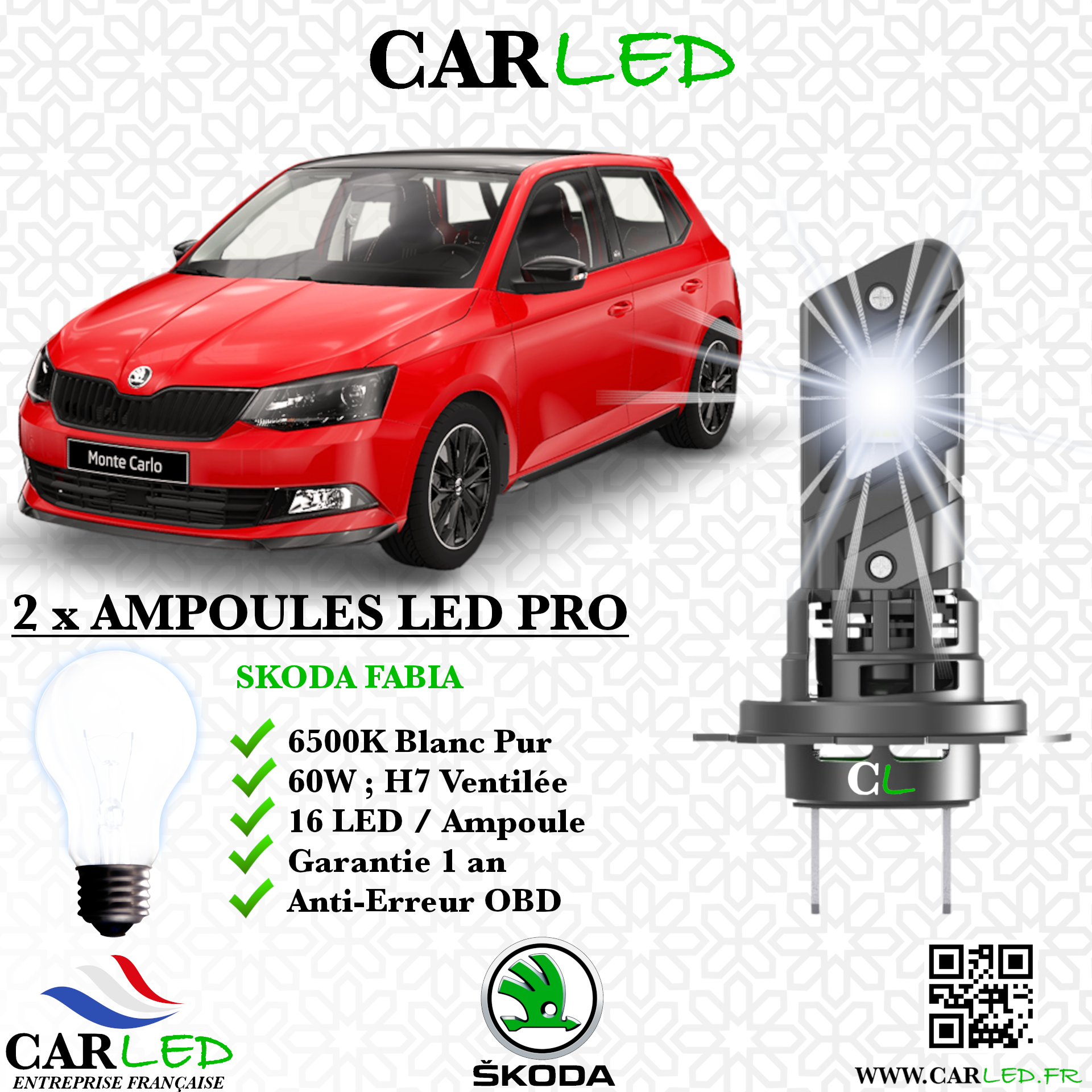 KIT AMPOULE LED SKODA FABIA