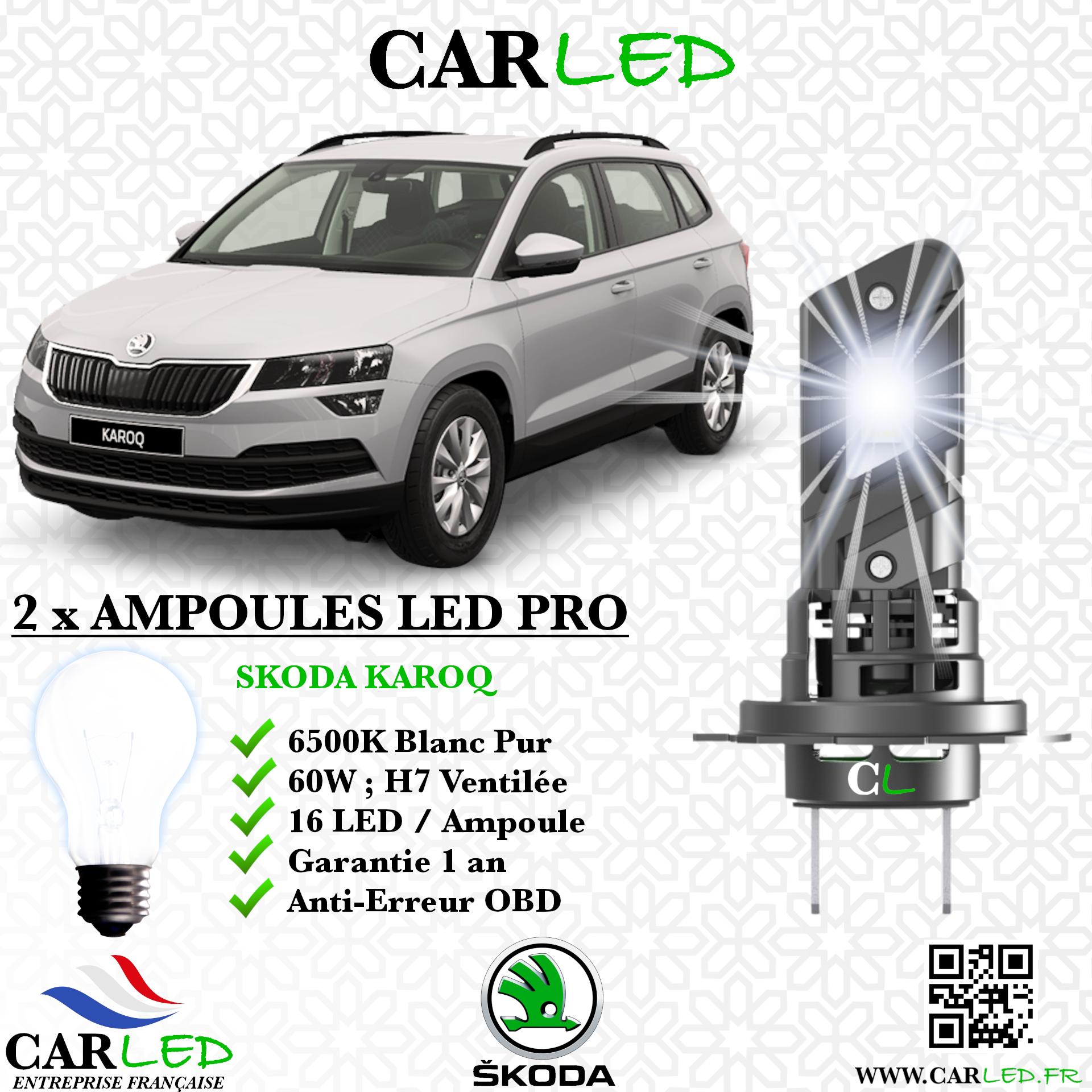 KIT AMPOULE LED SKODA KAROQ