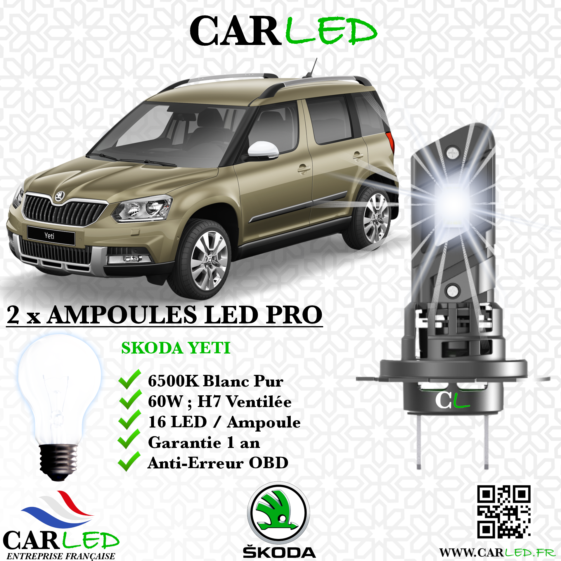 KIT AMPOULE LED SKODA YETI
