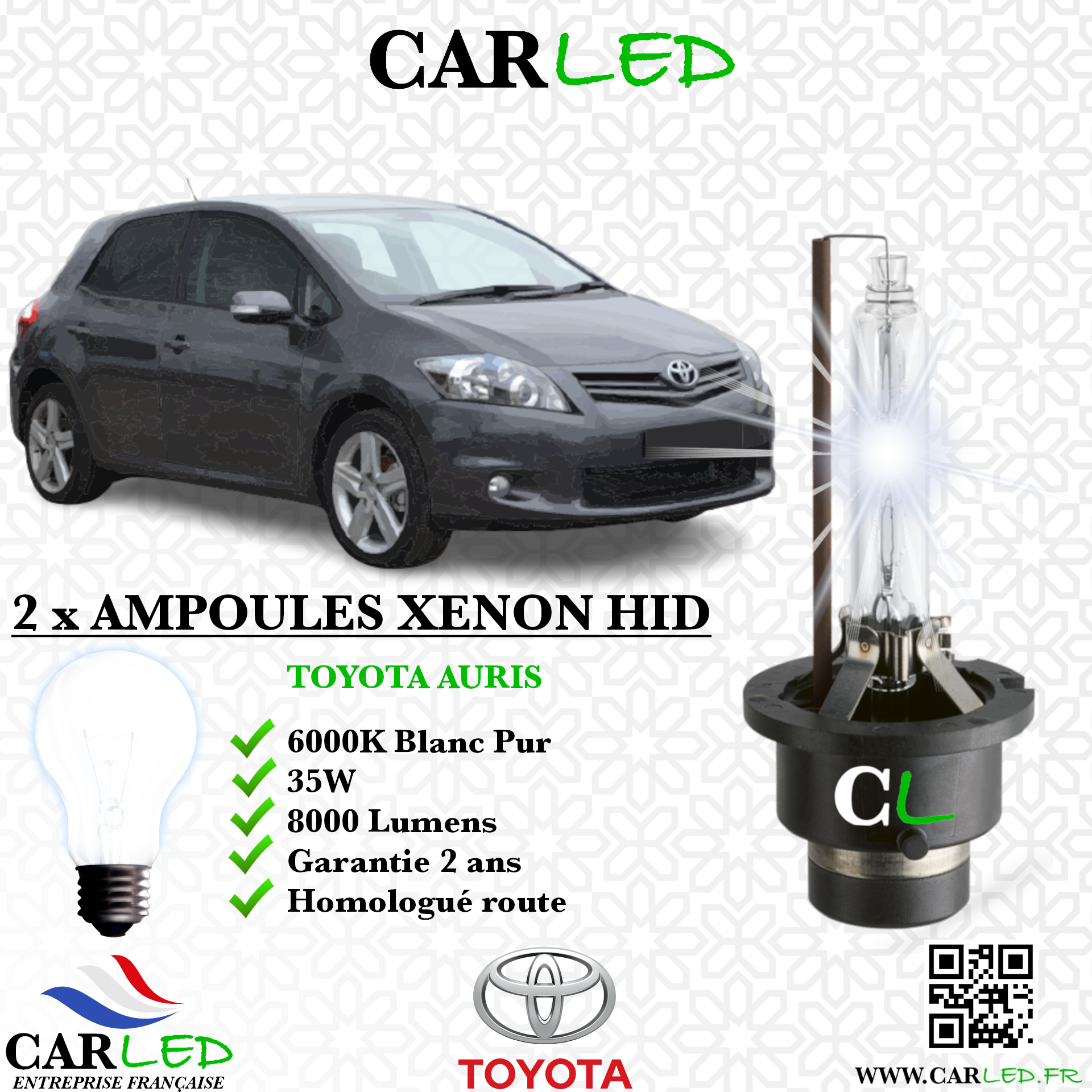 KIT AMPOULE HID XÉNON TOYOTA AURIS