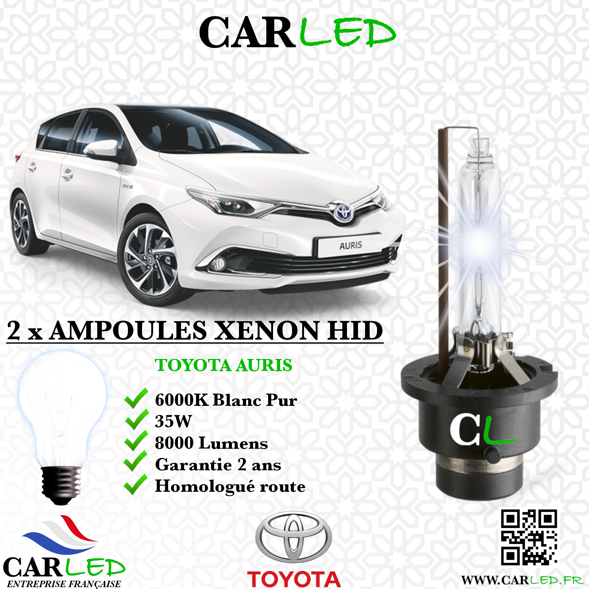 KIT AMPOULE HID XÉNON TOYOTA AURIS