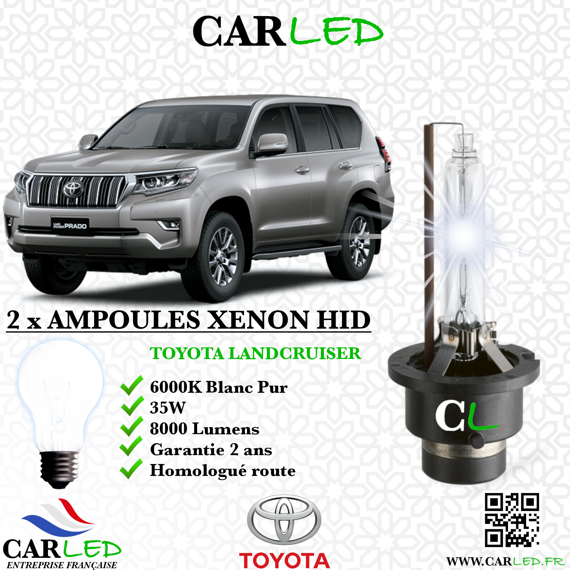 KIT AMPOULE HID XÉNON TOYOTA LANDCRUISER