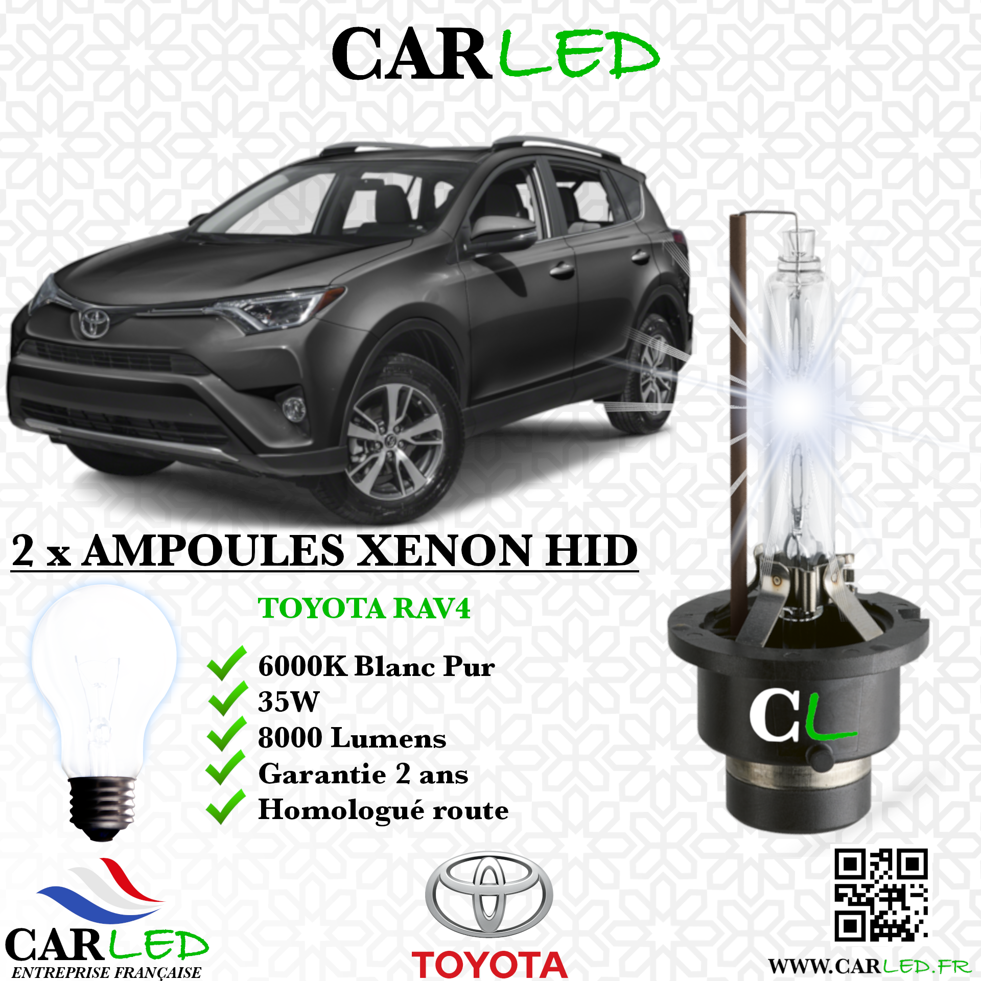 KIT AMPOULE HID XÉNON TOYOTA RAV4
