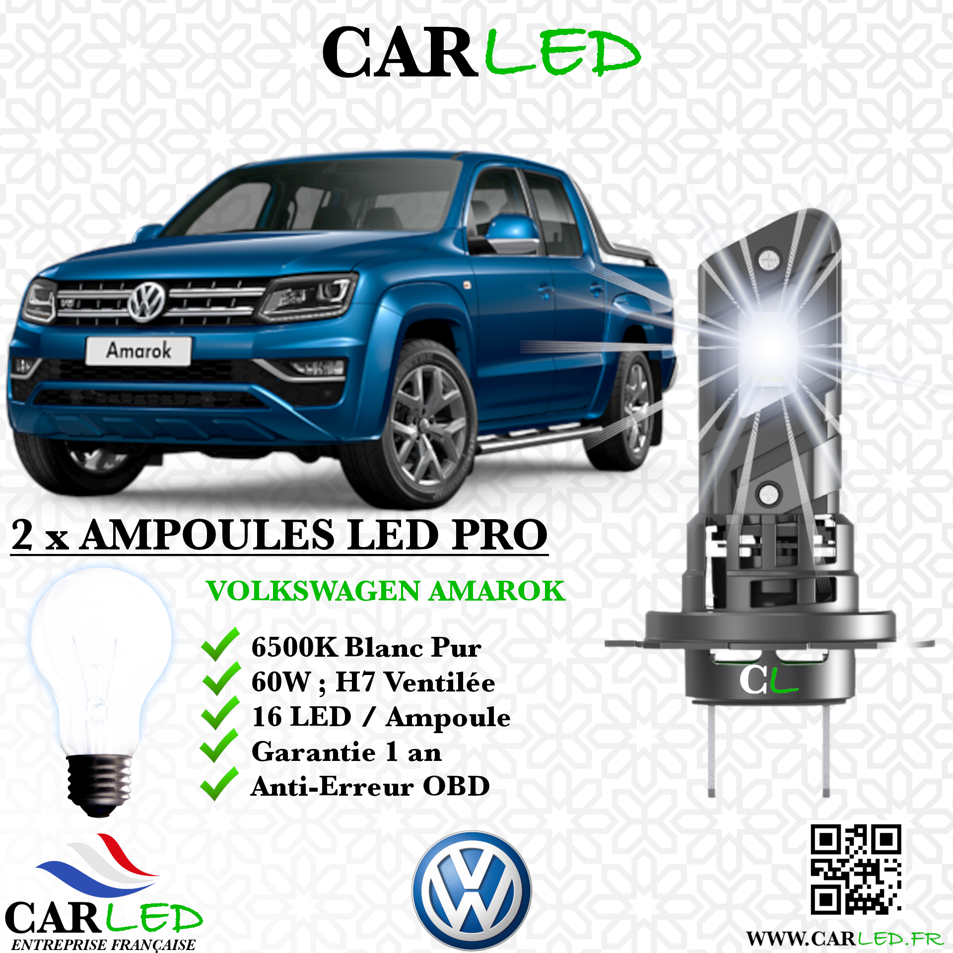 KIT AMPOULE LED VOLKSWAGEN AMAROK