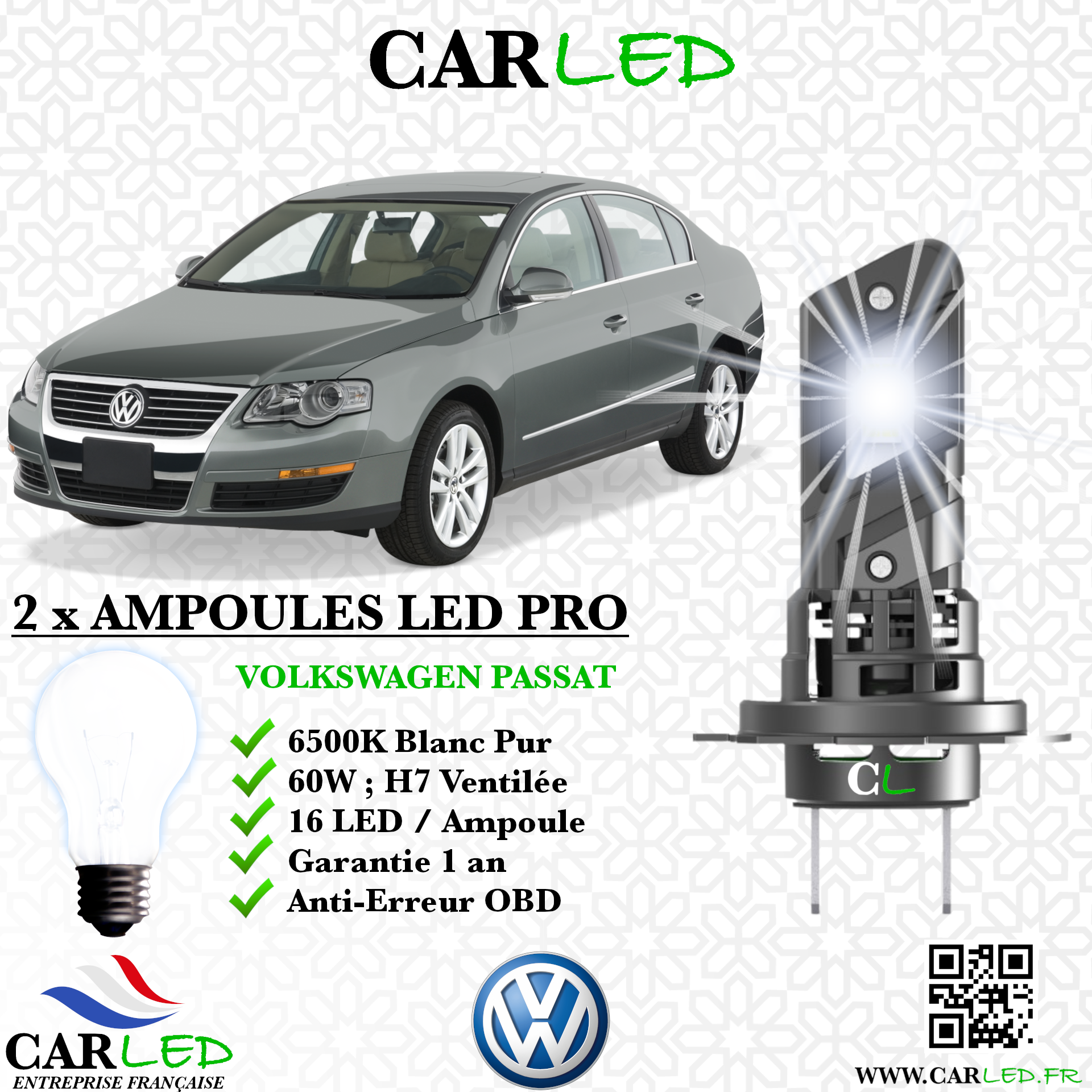 KIT AMPOULE LED VOLKSWAGEN PASSAT