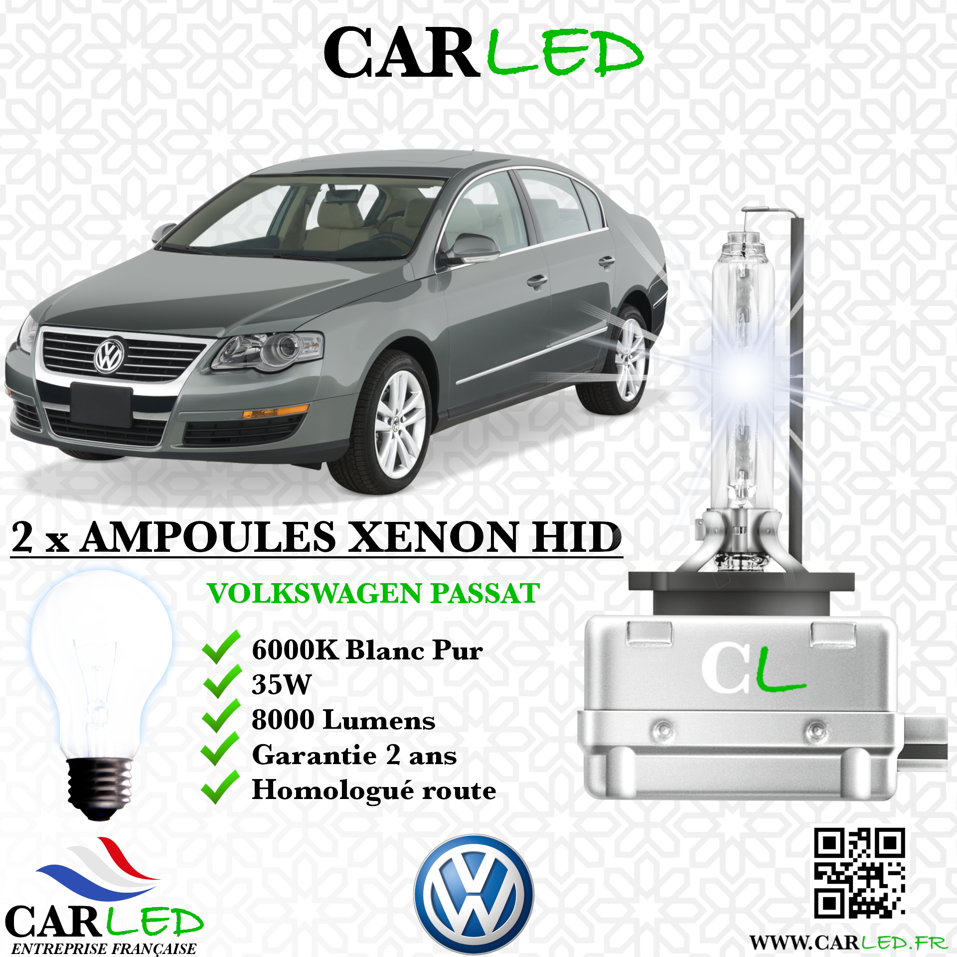 KIT AMPOULE HID XÉNON VOLKSWAGEN PASSAT