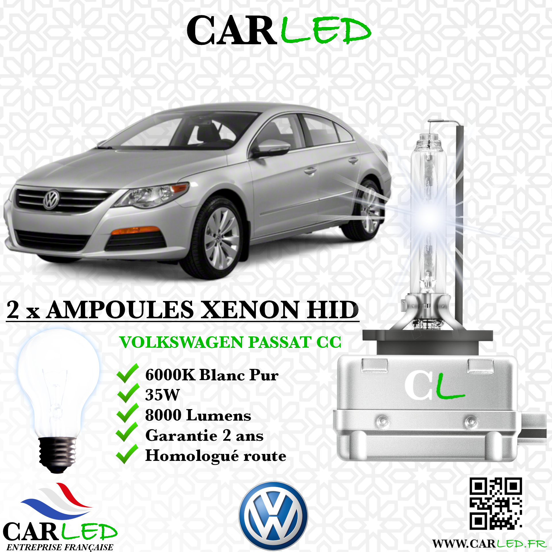 KIT AMPOULE HID XÉNON VOLKSWAGEN PASSAT
