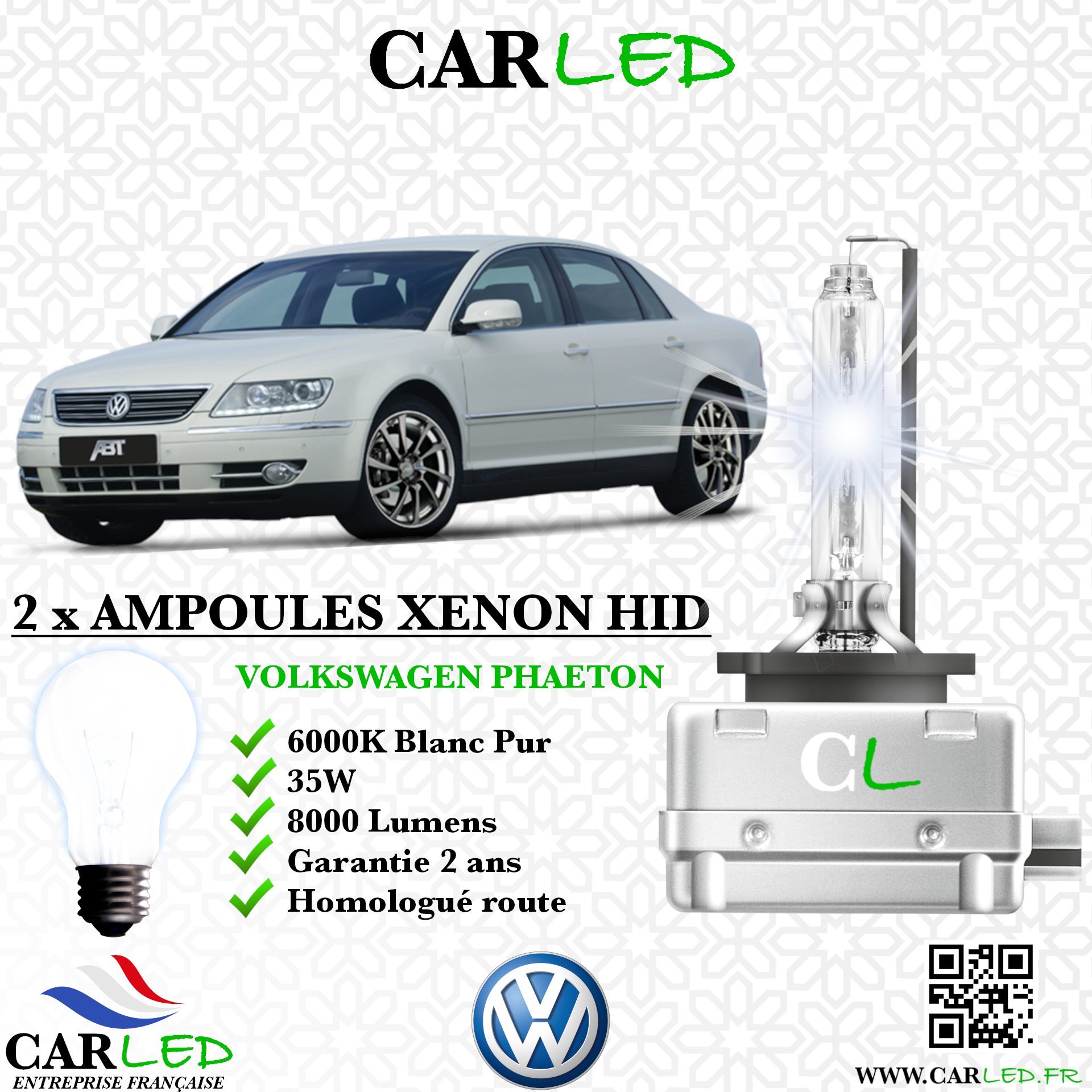KIT AMPOULE HID XÉNON VOLKSWAGEN PHAETON