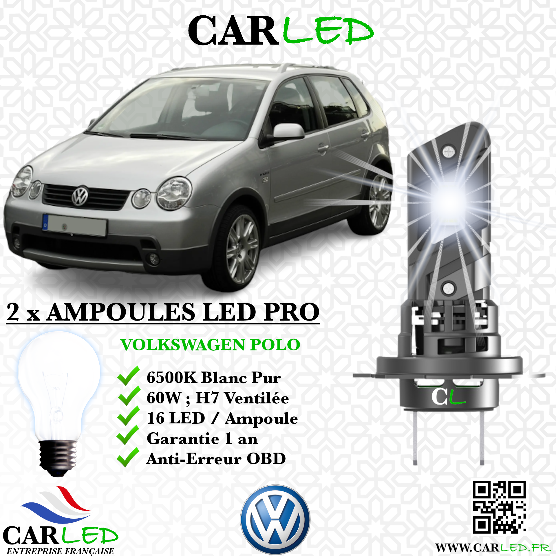 KIT AMPOULE LED VOLKSWAGEN POLO