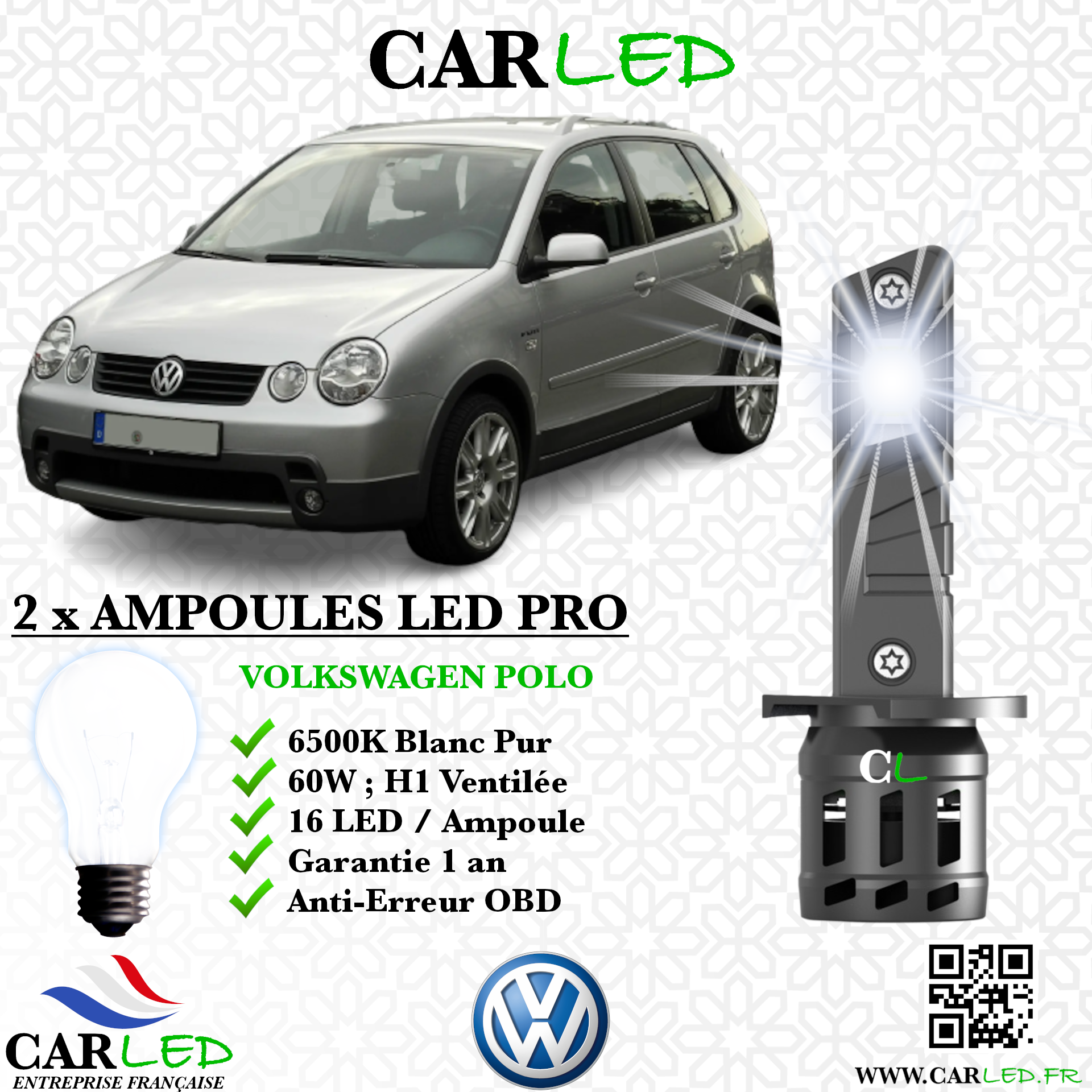 KIT AMPOULE LED VOLKSWAGEN POLO