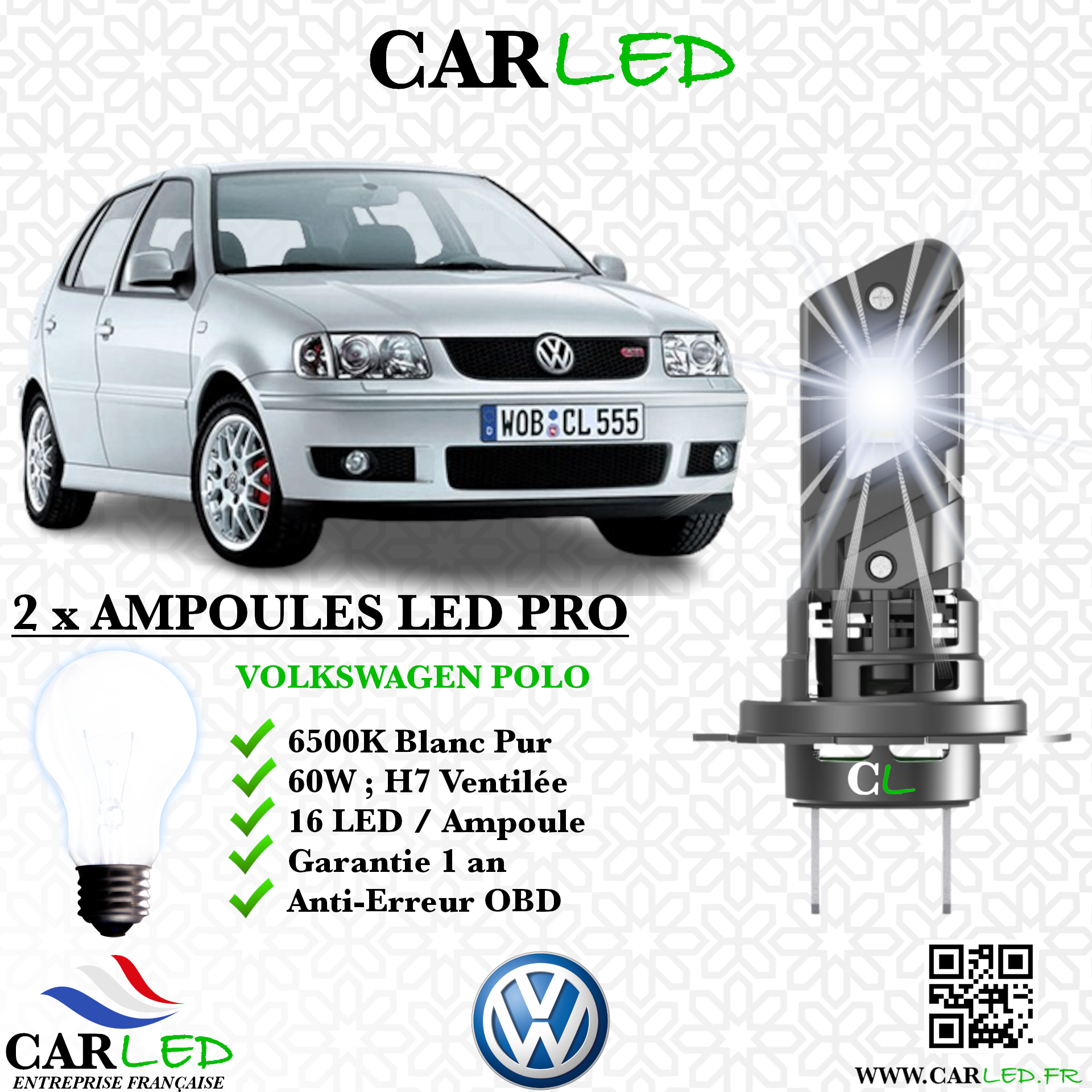 KIT AMPOULE LED VOLKSWAGEN POLO