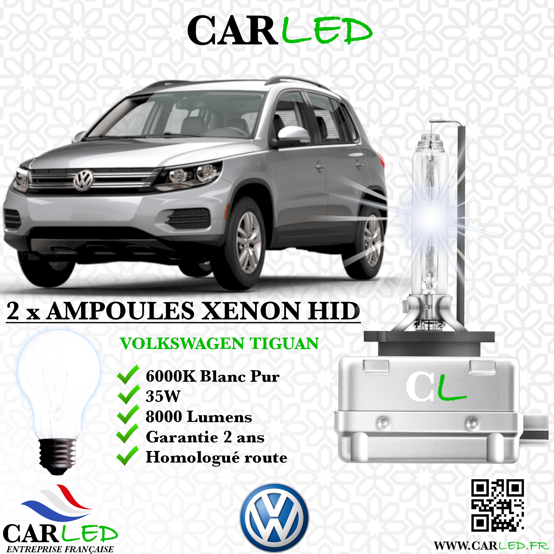 KIT AMPOULE HID XÉNON VOLKSWAGEN TIGUAN