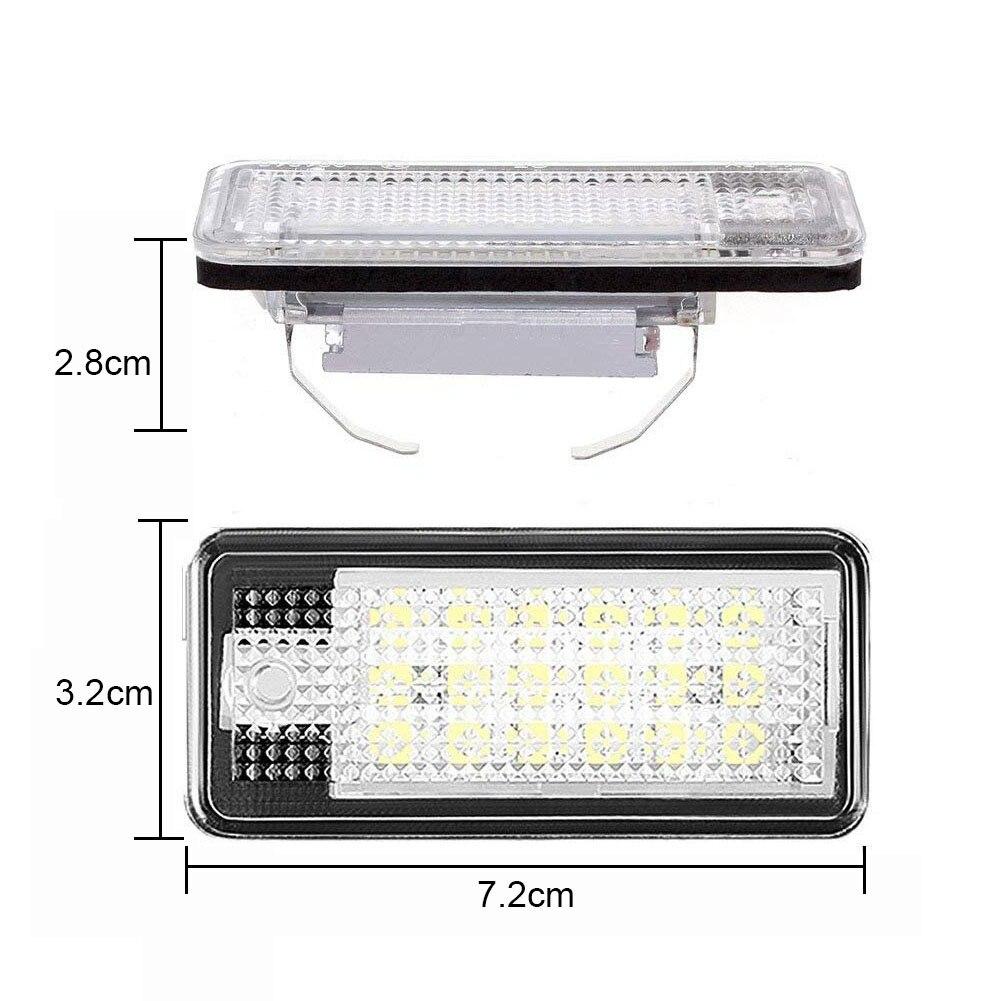 2x Feux de plaque d'immatriculation LED Audi A3