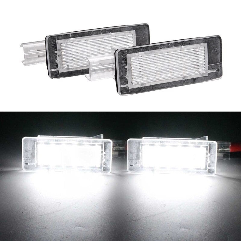 2x Feux de plaque d'immatriculation LED Renault Scenic III